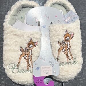 Disney Bambi Womens Sherpa Faux Fur Slippers Size 7/8 *Primark*-NEW